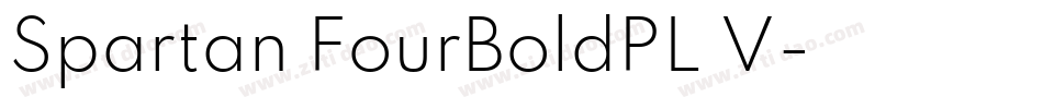 Spartan FourBoldPL V字体转换